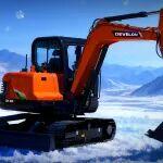 斗山dx60挖掘机图标相关精彩文章--DX60ACE:在雪天发现惬“E”秘密 DX60ACE:在雪天发现惬“E”秘密