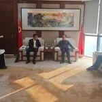 王衛(wèi)中會見郵儲銀行山東省分行客人