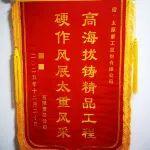 高海拔鑄精品工程 太重安裝團(tuán)隊(duì)獲榮譽(yù)錦旗
