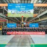 下線第12萬臺！柳工常州挖掘機(jī)生產(chǎn)迎高光時刻