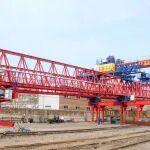 邯鄲中鐵114米雙導(dǎo)梁架橋機(jī)順利完成廠內(nèi)試驗(yàn)