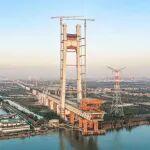 深江鐵路洪奇瀝公鐵大橋主塔全部封頂！大灣區(qū)互聯(lián)互通將再添關(guān)鍵支撐