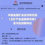 中國金屬礦業(yè)經(jīng)濟(jì)研究院（五礦產(chǎn)業(yè)金融研究院）2026年一季度實(shí)習(xí)生招聘