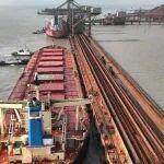 首船西芒杜鐵礦石運(yùn)抵中國寶武馬跡山港