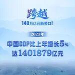 2025年中國(guó)GDP跨越140萬億元關(guān)口！