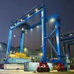 振華重工順利完成馬士基加納16臺(tái)輪胎吊項(xiàng)目功能試車(chē)