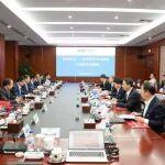 唐修國與中國能建黨委書記、董事長倪真會談