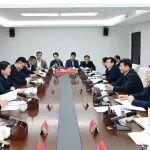 李衛(wèi)華、許玉和與邯鄲市委書記李晉宇、市長樊成華舉行會談