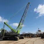 中聯(lián)重科ZCC2200AE5履帶起重機(jī)正式登陸歐盟高端市場