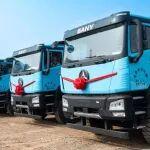 三一新能源自卸車批量交付泉頭集團(tuán)