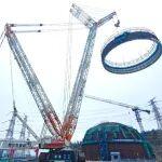 中聯(lián)重科ZCC3200NP履帶起重機(jī)助力漳州核電4號(hào)機(jī)組鋼襯里模塊六精準(zhǔn)就位