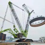 中聯(lián)重科ZCC32000履帶起重機 助力三澳核電3號機組3BRX鋼襯里模塊三精準就位