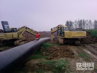 天然气管道施工现场
