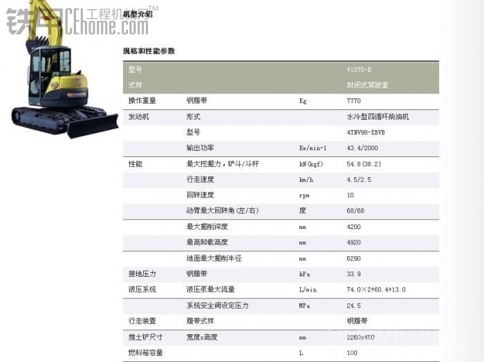 洋馬75挖機(jī)年底出售（有工作視頻）