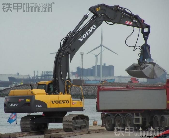 Volvo EC360Cl 挖掘機(jī)，多圖。