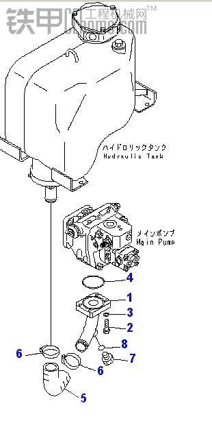 求 PC40-8液壓油箱回油管