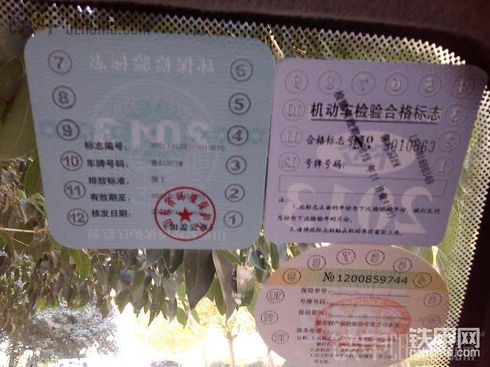 我的强保绿标车检标