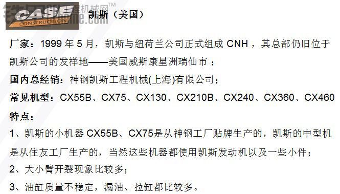 各品牌挖掘機(jī)制作商簡介及特點(diǎn)---多圖哦