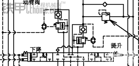 两位两通阀，弹簧腔的油能经过梭阀泄掉吗