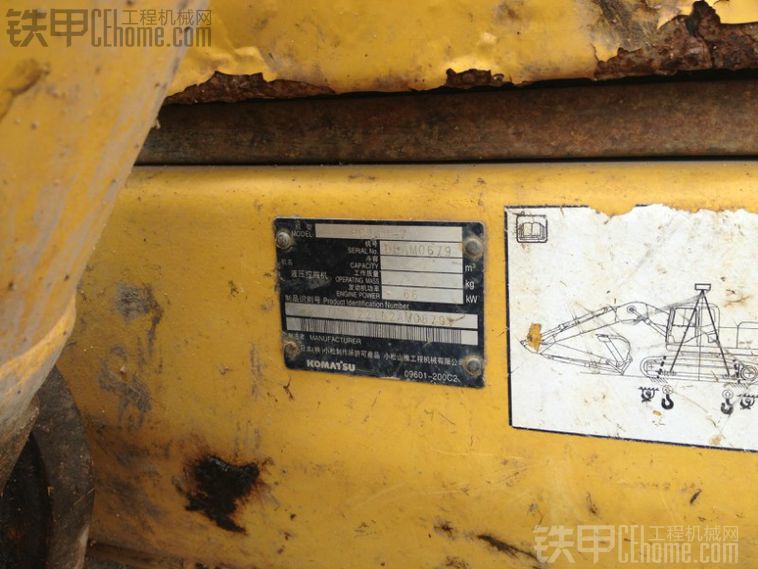 海南小松PC110-7挖掘机6000小时使用报告