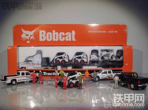 山貓滑移S175、430挖機(jī)運(yùn)輸車 1:50 BOBCAT 原廠模型