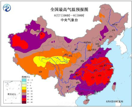 南方地区高温天气不断发展、势如猛虎，贼热贼热的。