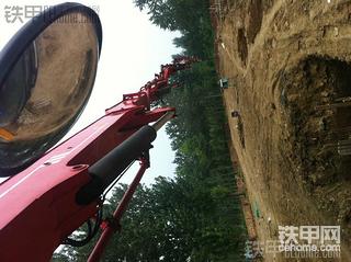 顺义天竺三一56E混凝土泵车作业实拍图片