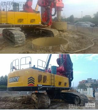 三一首台全自制大型旋挖钻机SR380首战告捷！