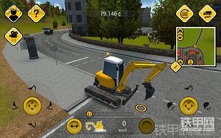 小挖機(jī)輕松上Man板車