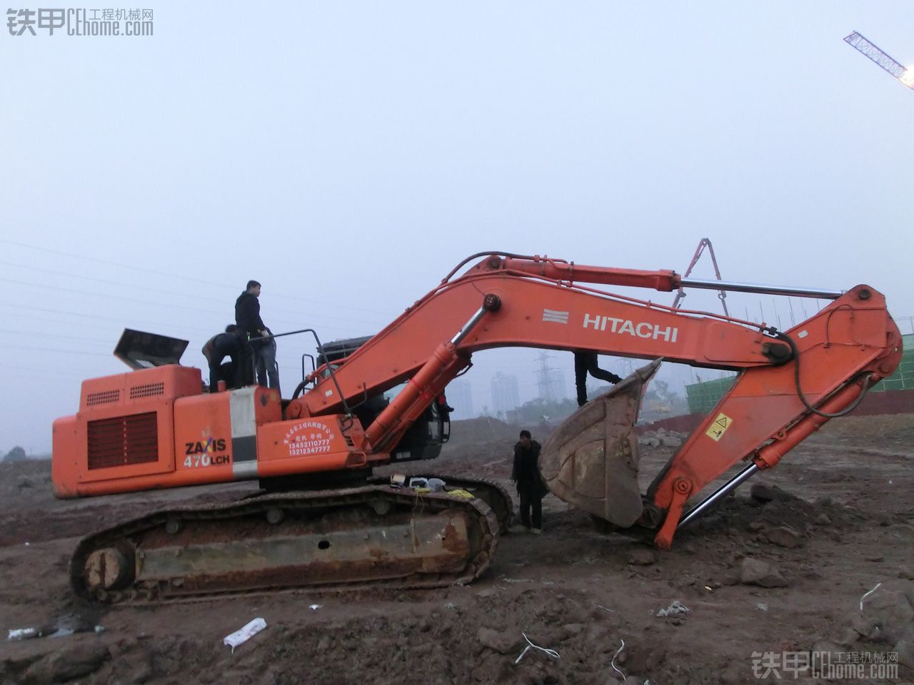 重庆长寿日立zx470LCH(BE)-3加长加宽重载型短臂钩机