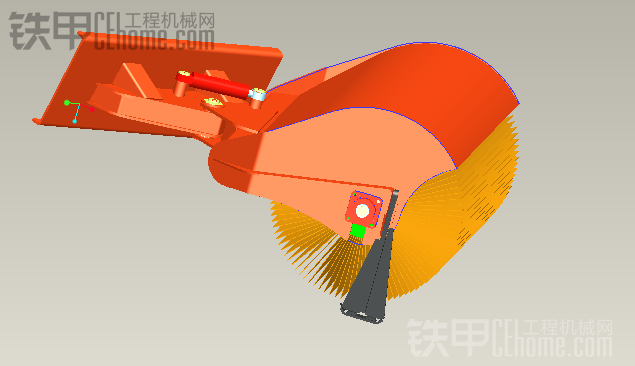 ARDOR斜角清扫器 可以配 滑移装载机 装载机 两头忙