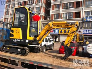 河北地区首台YC18SR无尾型挖掘机顺利交机