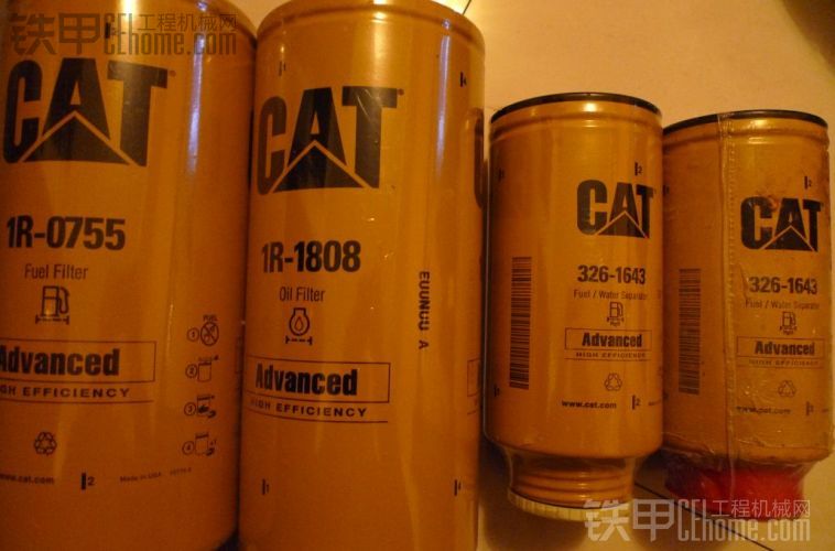 CAT336D 345D 365D保养件滤清一套 空滤机滤柴滤回油滤 通用油水分离器 履带胶 滤油机