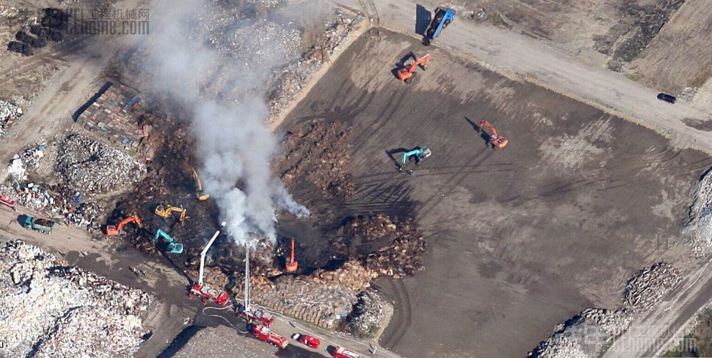 着火了【8台挖机】想逃跑？