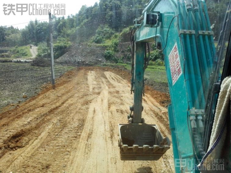 山河智能70小挖填路實拍