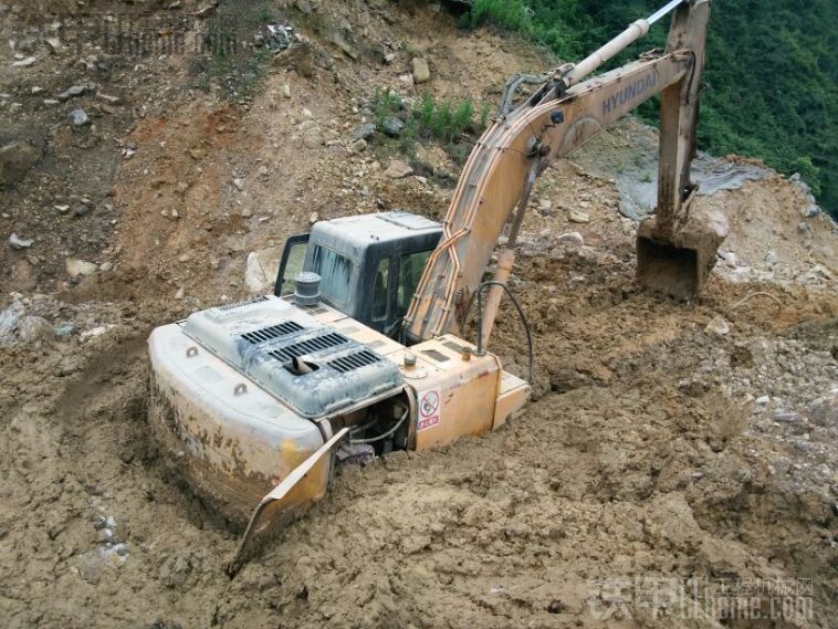 陷車了