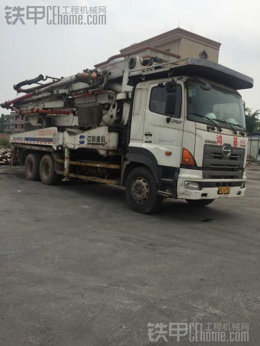 广东省茂名市 出售两台中联 37米（07年）、40米（08年）中联混凝土泵车