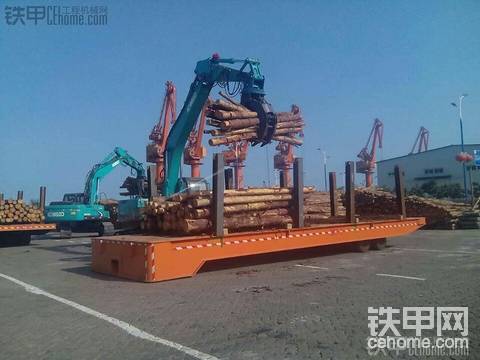 抓木器应用在丹东港