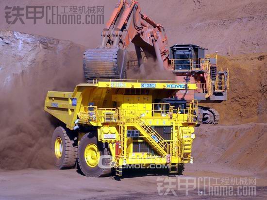 中国自主研发的电驱动矿用汽车