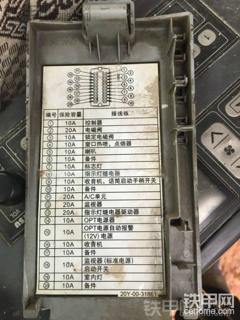 小松360-7保險(xiǎn)絲接線板有人知道嗎