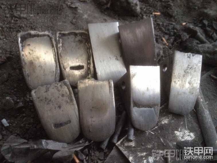 加焊的鋼板都掉了，還有兩個磨投了