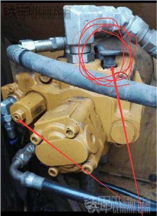 卡特307D液压泵压力 流量怎么调