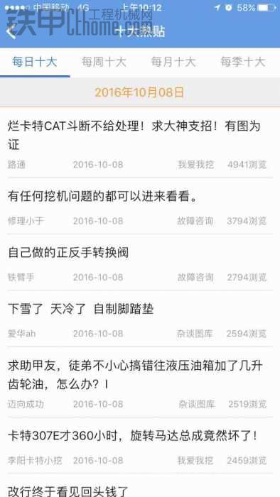 卡特CAT问题上了十大热贴就要删帖吗有图为证