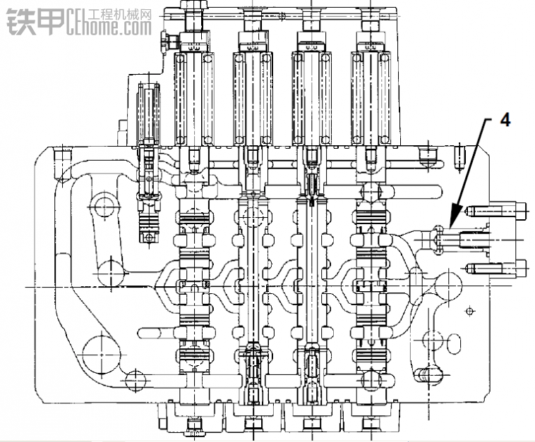 挖掘机分配器原理图图片
