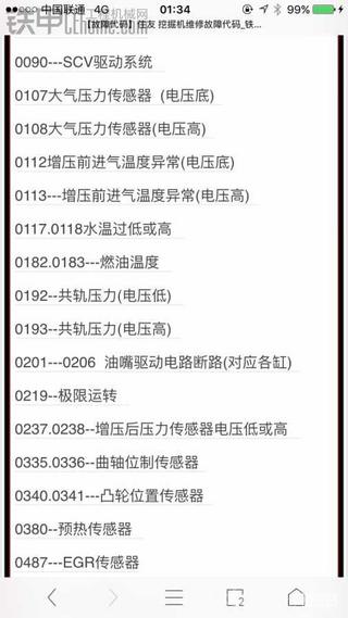 住友故障代码大全