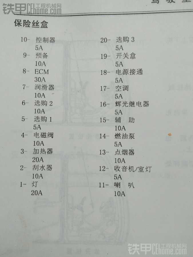 日立200一3保险图解图片