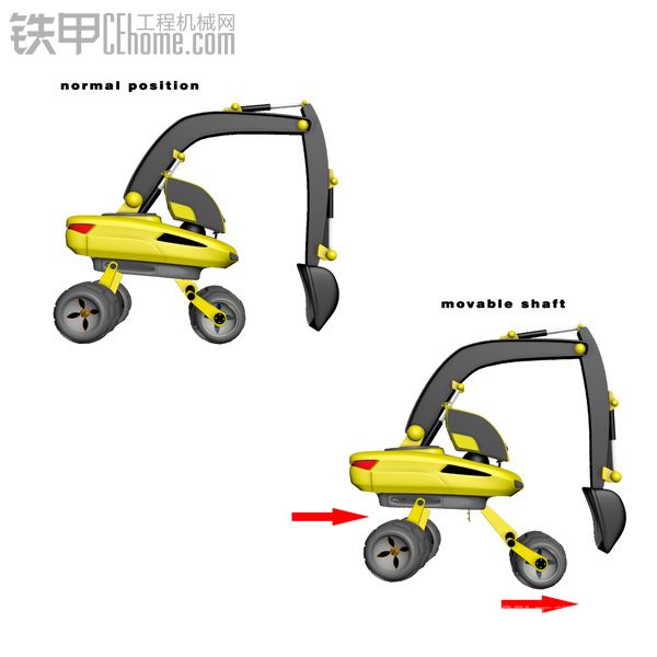 【概念機(jī)】這是要逆天？三個(gè)輪子的挖掘機(jī)，這能開(kāi)嗎？