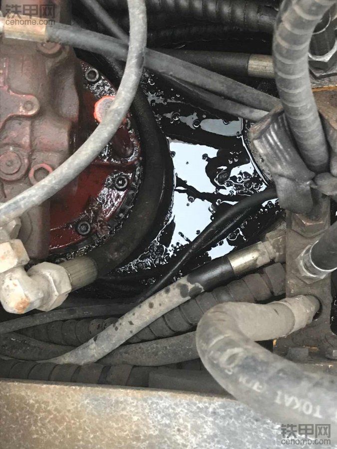 玉柴135旋转泵漏油齿轮油