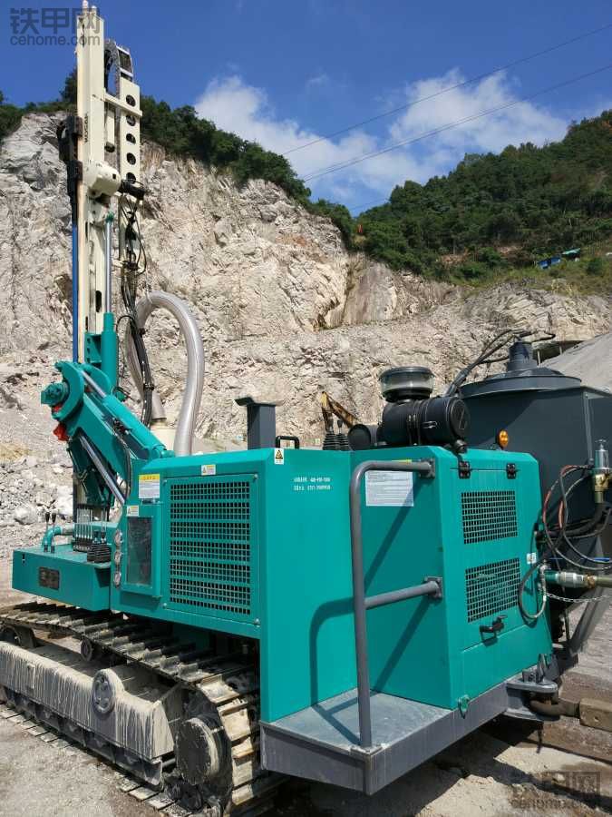 孔山ks669履带式潜孔钻机助力浙江矿业