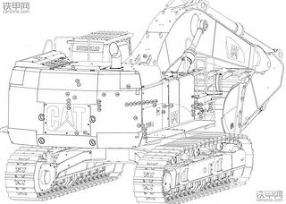卡特374D挖机中文电路图纸分享